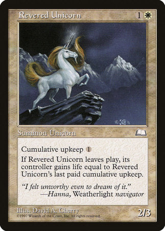 Revered Unicorn [Weatherlight] | Arkham Games and Comics