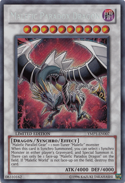 Malefic Paradox Dragon [YMP1-EN007] Secret Rare | Arkham Games and Comics