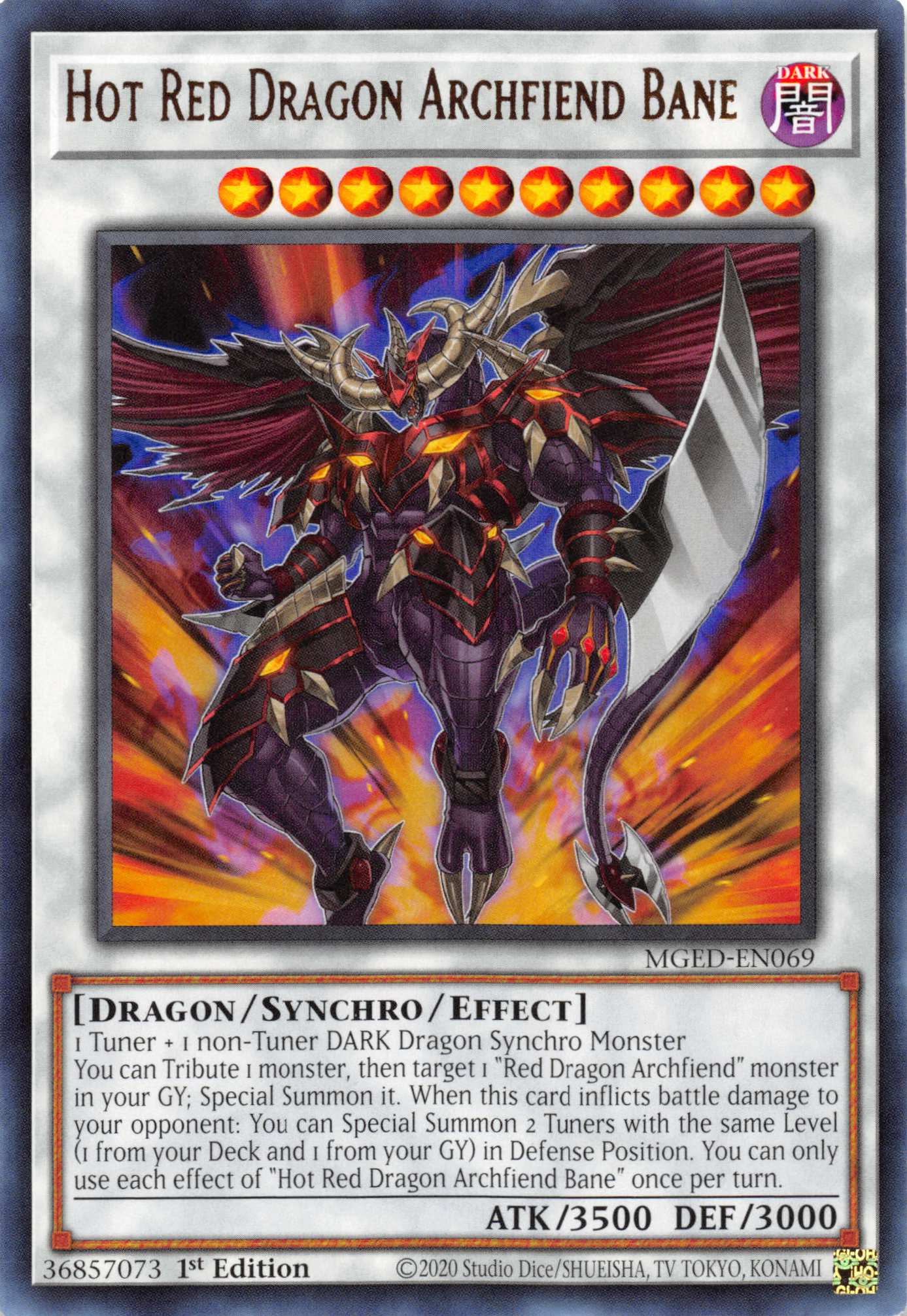 Hot Red Dragon Archfiend Bane [MGED-EN069] Rare | Arkham Games and Comics