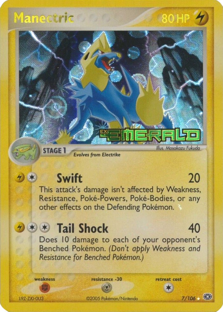 Manectric (7/106) (Stamped) [EX: Emerald] | Arkham Games and Comics