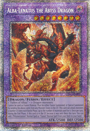 Alba-Lenatus the Abyss Dragon [DIFO-EN035] Starlight Rare | Arkham Games and Comics