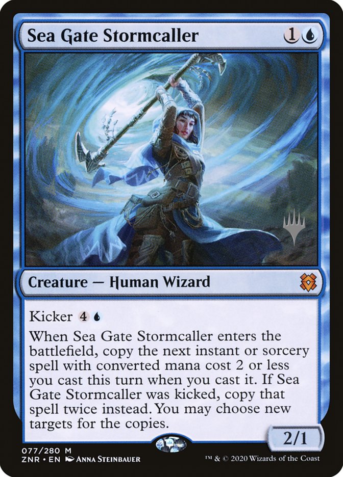 Sea Gate Stormcaller (Promo Pack) [Zendikar Rising Promos] | Arkham Games and Comics