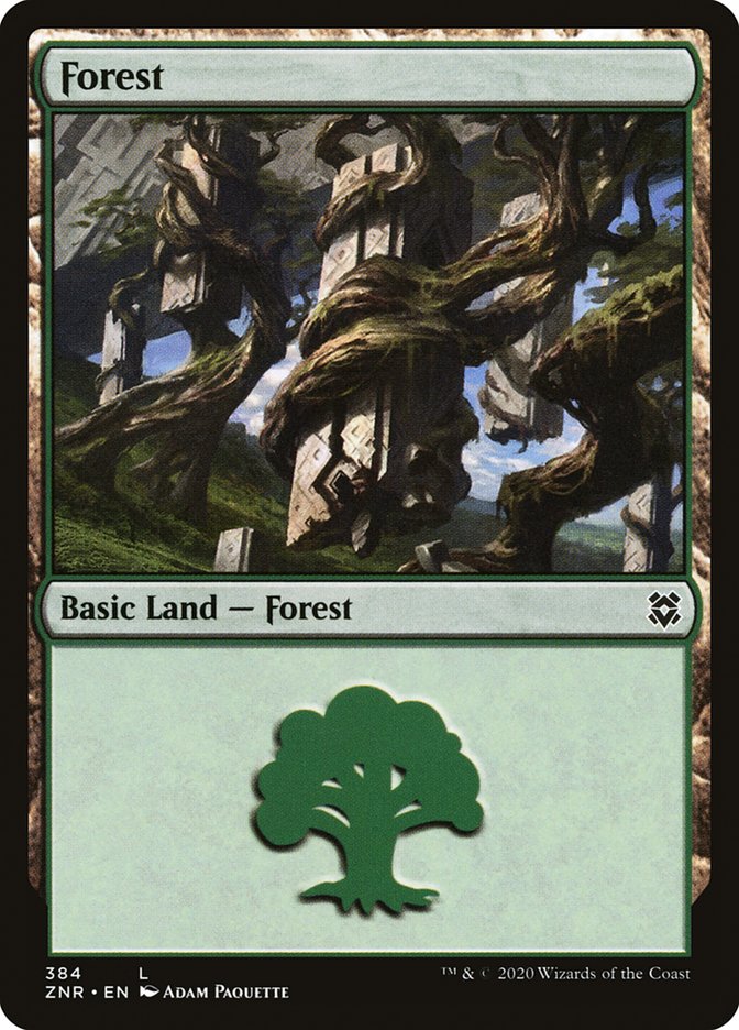 Forest (384) [Zendikar Rising] | Arkham Games and Comics