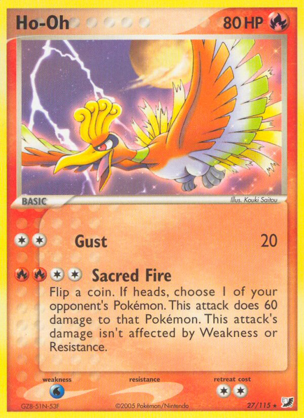 Ho-Oh (27/115) [EX: Unseen Forces] | Arkham Games and Comics