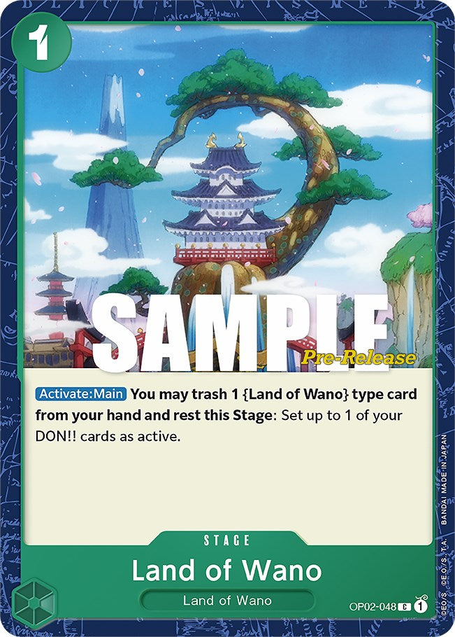 Land of Wano [Paramount War Pre-Release Cards] | Arkham Games and Comics