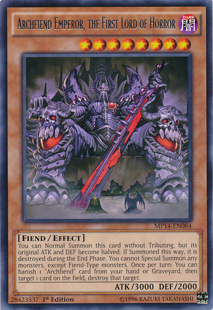 Archfiend Emperor, the First Lord of Horror [MP14-EN084] Rare | Arkham Games and Comics