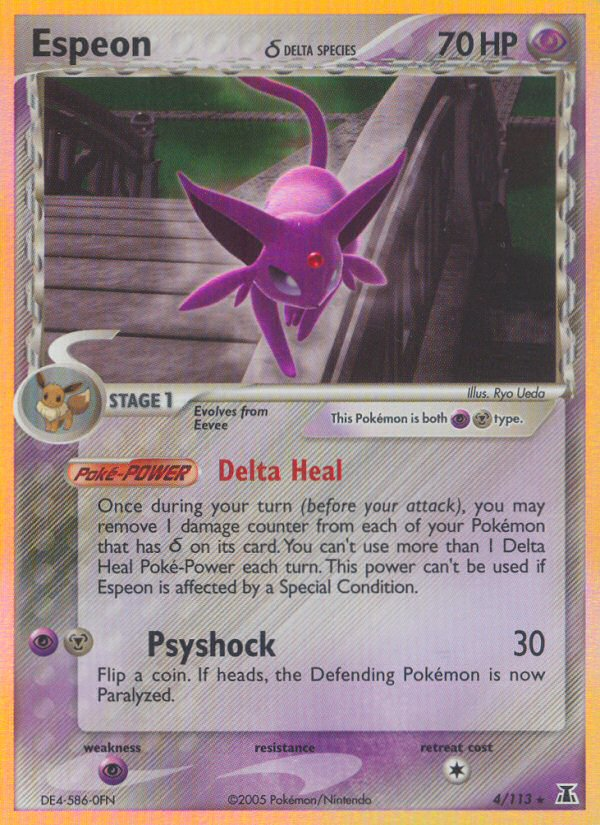 Espeon (4/113)(Delta Species) [EX: Delta Species] | Arkham Games and Comics