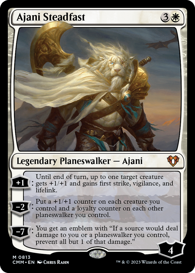 Ajani Steadfast [Commander Masters] | Arkham Games and Comics