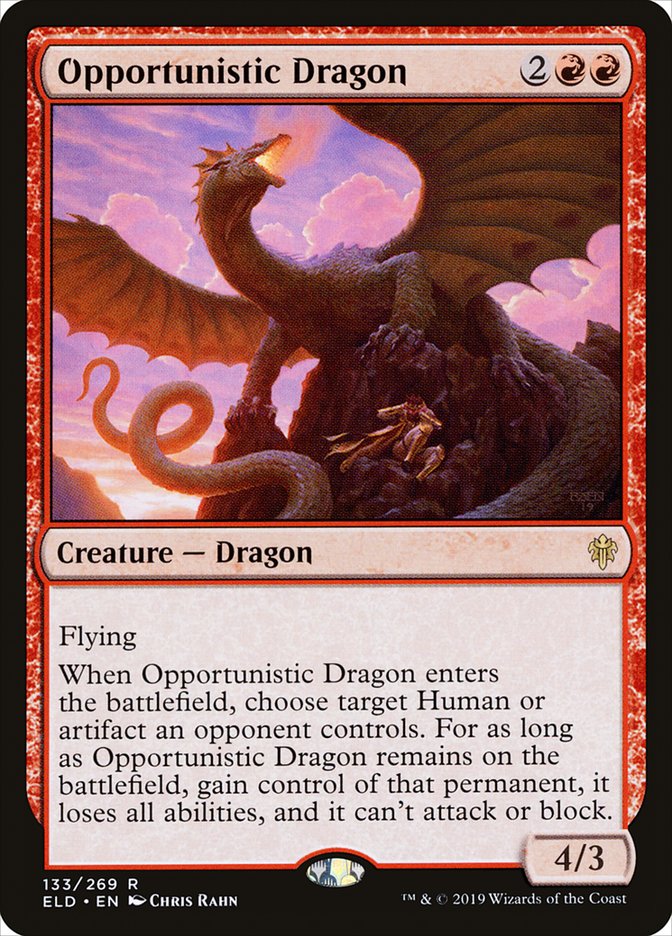 Opportunistic Dragon [Throne of Eldraine] | Arkham Games and Comics