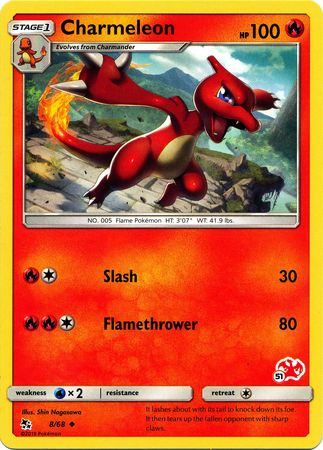 Charmeleon (8/68) (Charizard Stamp #51) [Battle Academy 2020] | Arkham Games and Comics