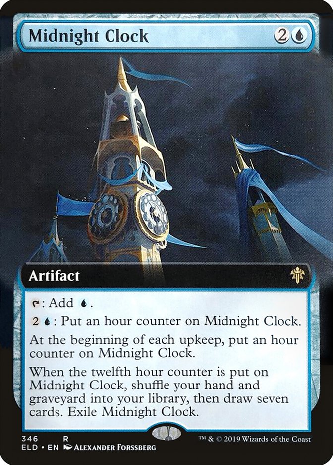 Midnight Clock (Extended Art) [Throne of Eldraine] | Arkham Games and Comics
