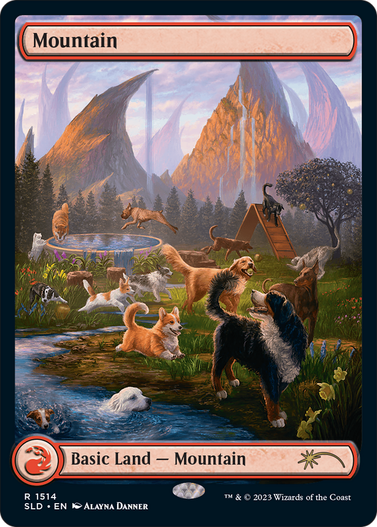 Mountain (1514) [Secret Lair Commander Deck: Raining Cats and Dogs] | Arkham Games and Comics