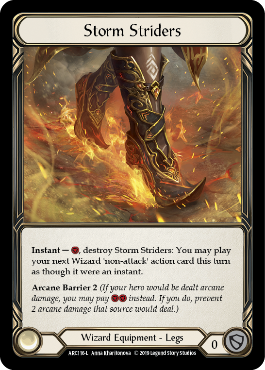 Storm Striders [ARC116-L] (Arcane Rising)  1st Edition Cold Foil | Arkham Games and Comics