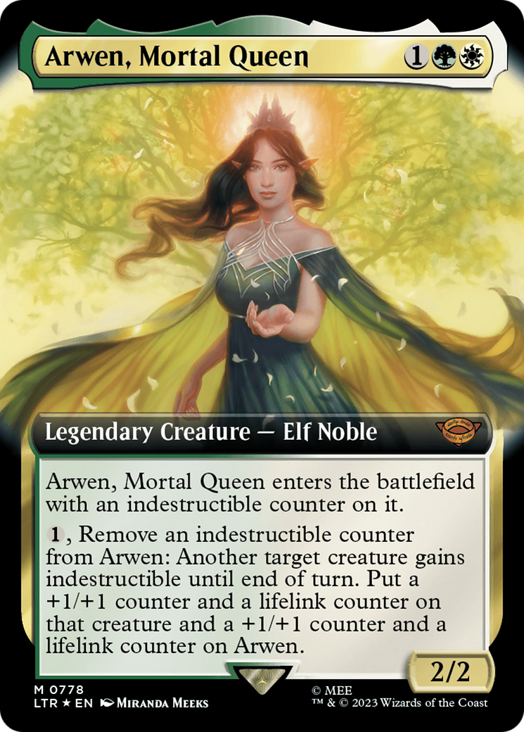 Arwen, Mortal Queen (Extended Art) (Surge Foil) [The Lord of the Rings: Tales of Middle-Earth] | Arkham Games and Comics