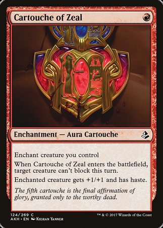 Cartouche of Zeal [Amonkhet] | Arkham Games and Comics