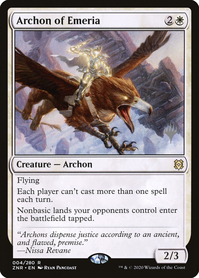 Archon of Emeria (Promo Pack) [Zendikar Rising Promos] | Arkham Games and Comics