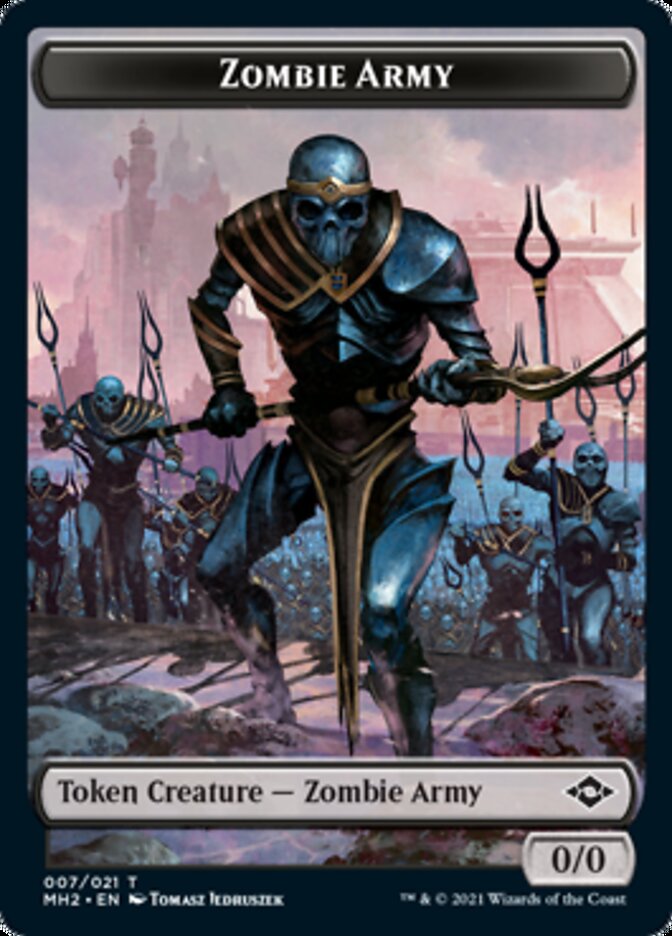 Zombie Army Token [Modern Horizons 2 Tokens] | Arkham Games and Comics