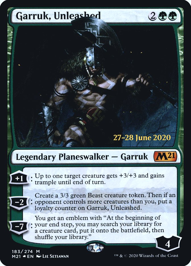 Garruk, Unleashed  [Core Set 2021 Prerelease Promos] | Arkham Games and Comics