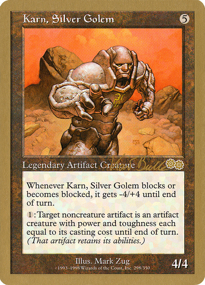 Karn, Silver Golem (Kai Budde) [World Championship Decks 1999] | Arkham Games and Comics