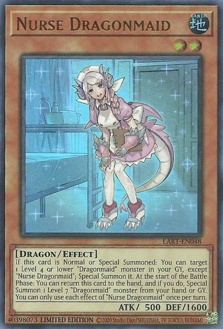 Nurse Dragonmaid [LART-EN048] Ultra Rare | Arkham Games and Comics