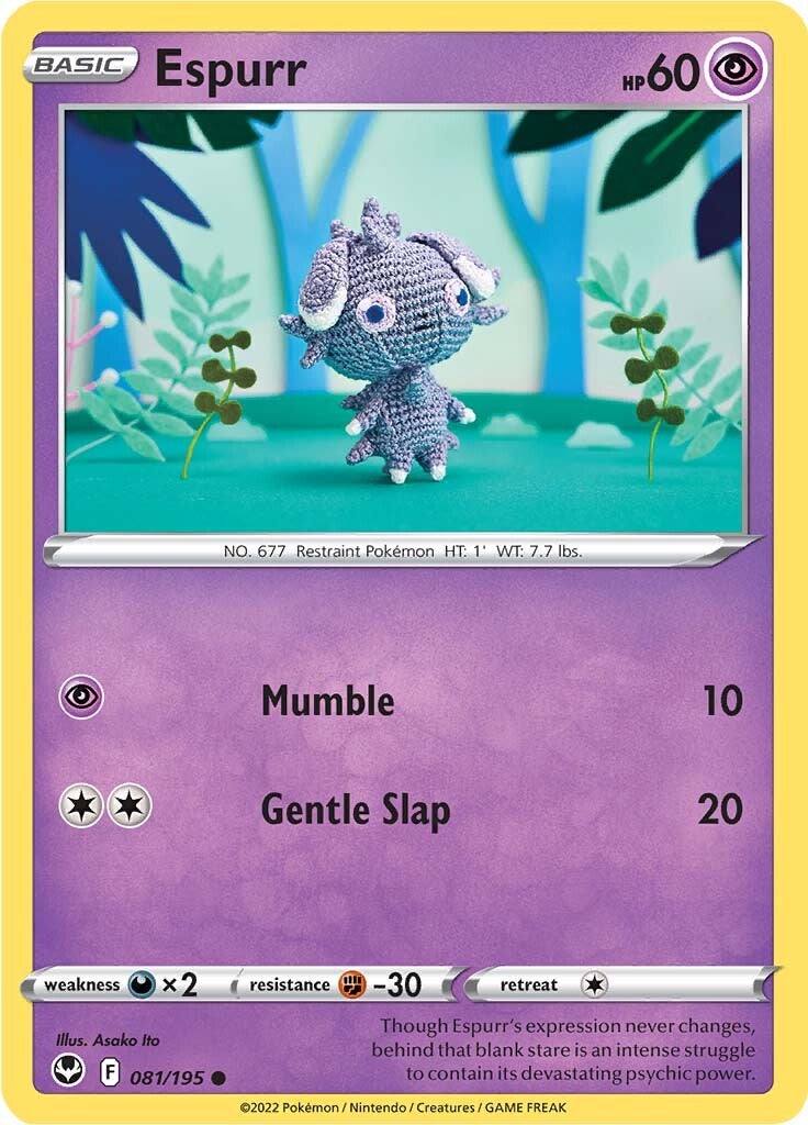 Espurr (081/195) [Sword & Shield: Silver Tempest] | Arkham Games and Comics