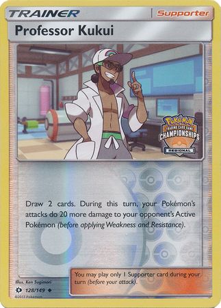 Professor Kukui (128/149) (Regional Championship Promo) [Sun & Moon: Base Set] | Arkham Games and Comics