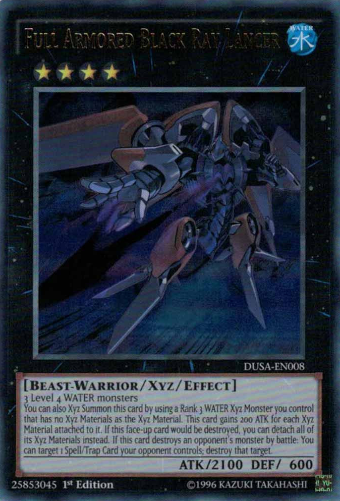 Full Armored Black Ray Lancer [DUSA-EN008] Ultra Rare | Arkham Games and Comics