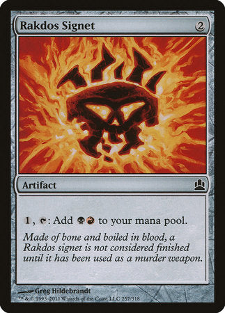 Rakdos Signet [Commander 2011] | Arkham Games and Comics