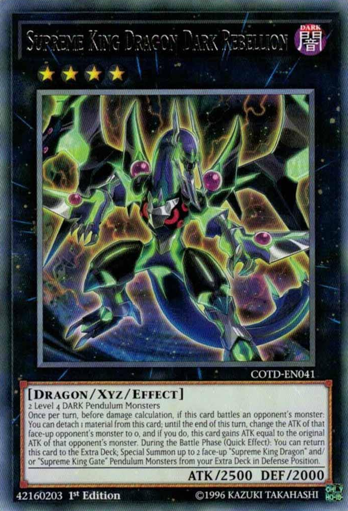 Supreme King Dragon Dark Rebellion [COTD-EN041] Rare | Arkham Games and Comics