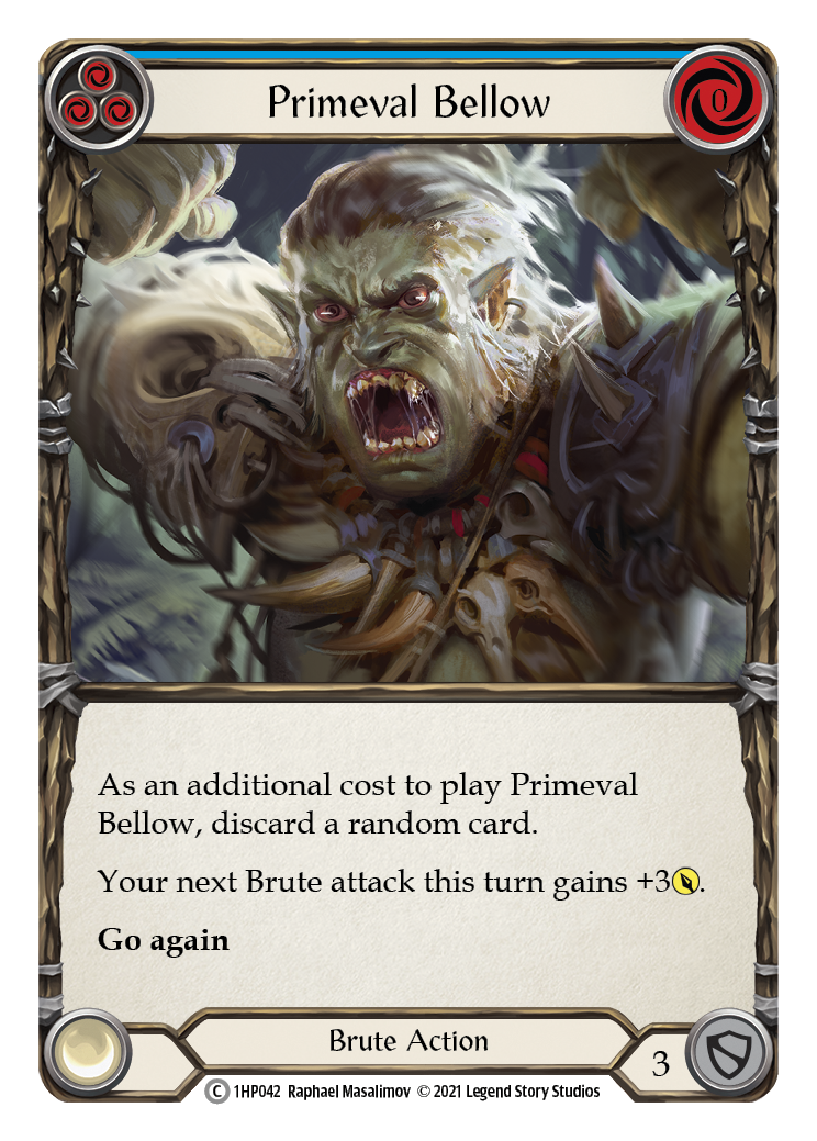 Primeval Bellow (Blue) [1HP042] (History Pack 1) | Arkham Games and Comics