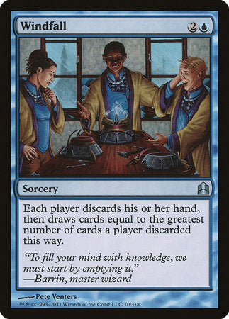 Windfall [Commander 2011] | Arkham Games and Comics