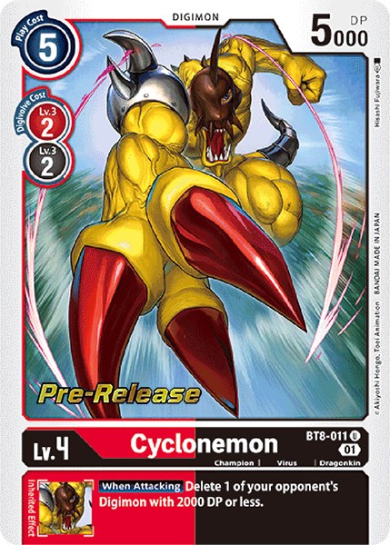Cyclonemon [BT8-011] [New Awakening Pre-Release Cards] | Arkham Games and Comics