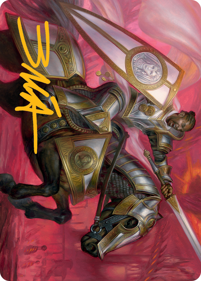 Sigiled Sentinel Art Card (Gold-Stamped Signature) [March of the Machine Art Series] | Arkham Games and Comics