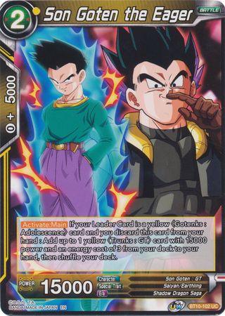 Son Goten the Eager (BT10-102) [Rise of the Unison Warrior 2nd Edition] | Arkham Games and Comics