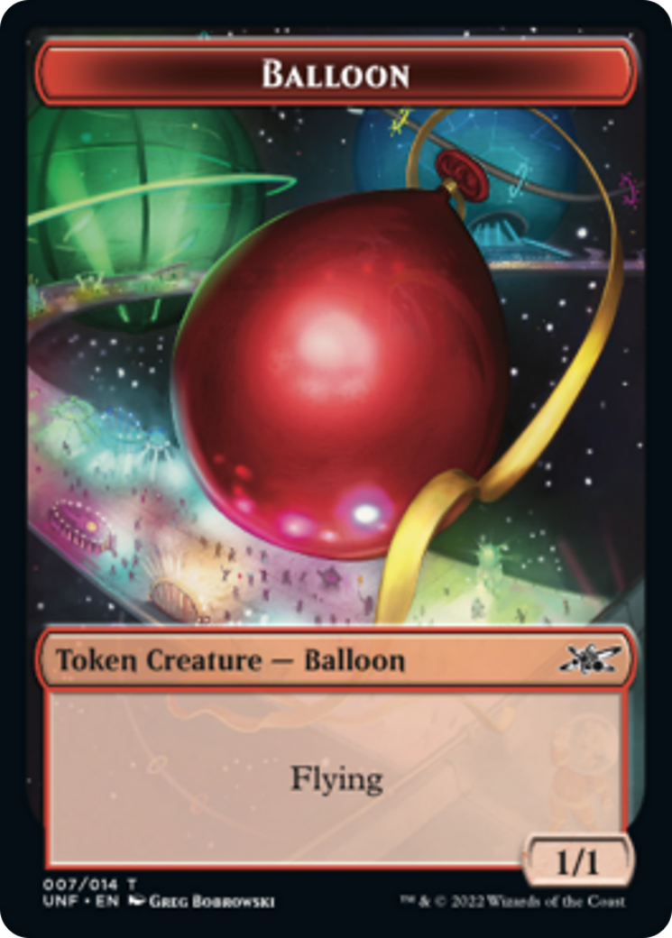 Cat // Balloon Double-sided Token [Unfinity Tokens] | Arkham Games and Comics