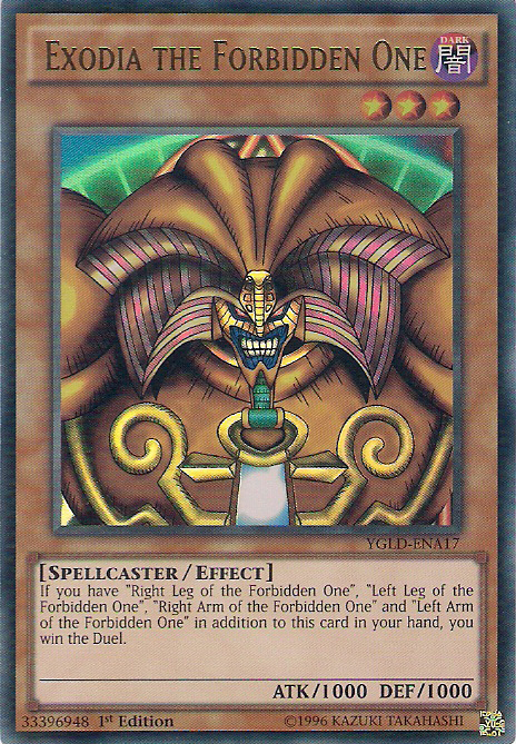 Exodia the Forbidden One [YGLD-ENA17] Ultra Rare | Arkham Games and Comics