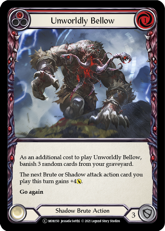 Unworldly Bellow (Red) [U-MON150] (Monarch Unlimited)  Unlimited Normal | Arkham Games and Comics