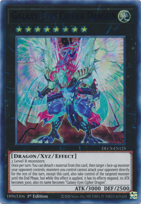 Galaxy-Eyes Cipher Dragon (Blue) [DLCS-EN125] Ultra Rare | Arkham Games and Comics