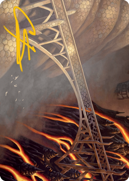 Rustvale Bridge Art Card (Gold-Stamped Signature) [Modern Horizons 2 Art Series] | Arkham Games and Comics