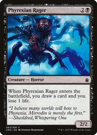 Phyrexian Rager [Commander Anthology] | Arkham Games and Comics