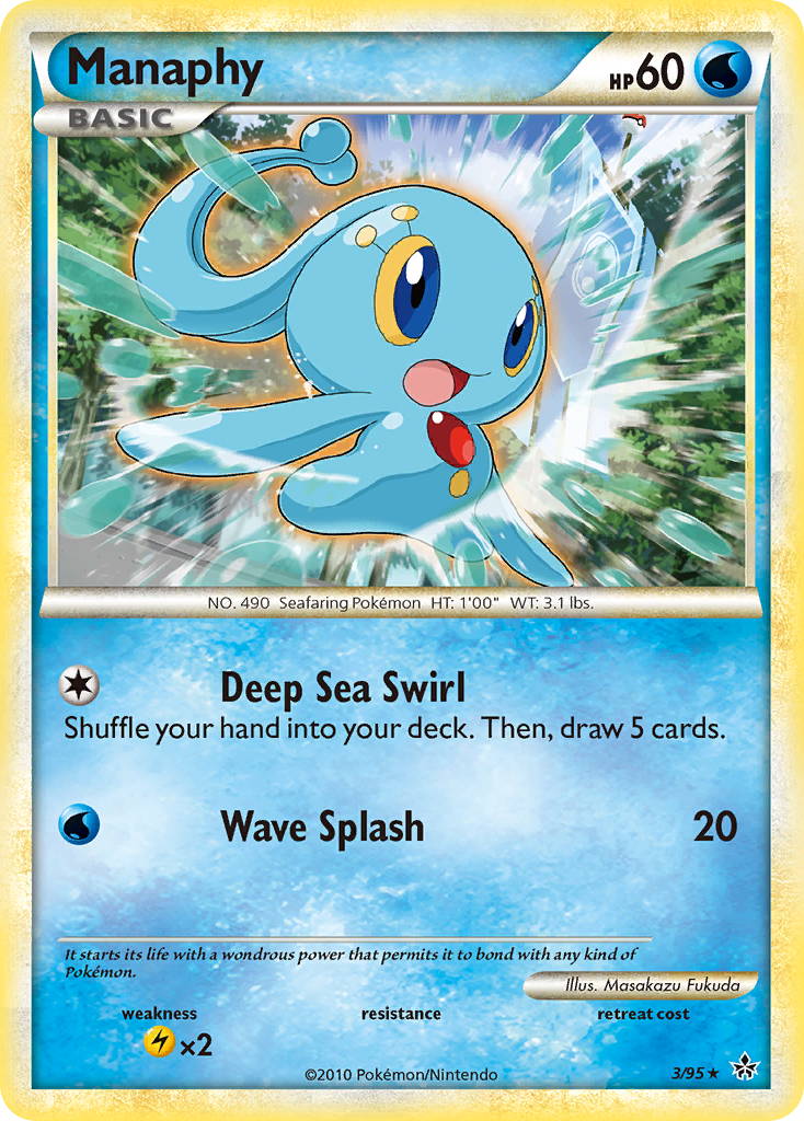 Manaphy (3/95) [HeartGold & SoulSilver: Unleashed] | Arkham Games and Comics