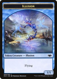 Illusion // Bear Double-Sided Token [Modern Horizons Tokens] | Arkham Games and Comics
