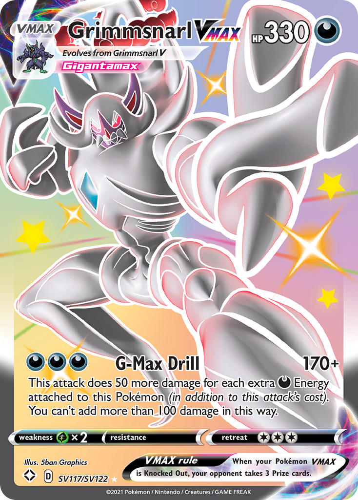 Grimmsnarl VMAX (SV117/SV122) [Sword & Shield: Shining Fates] | Arkham Games and Comics