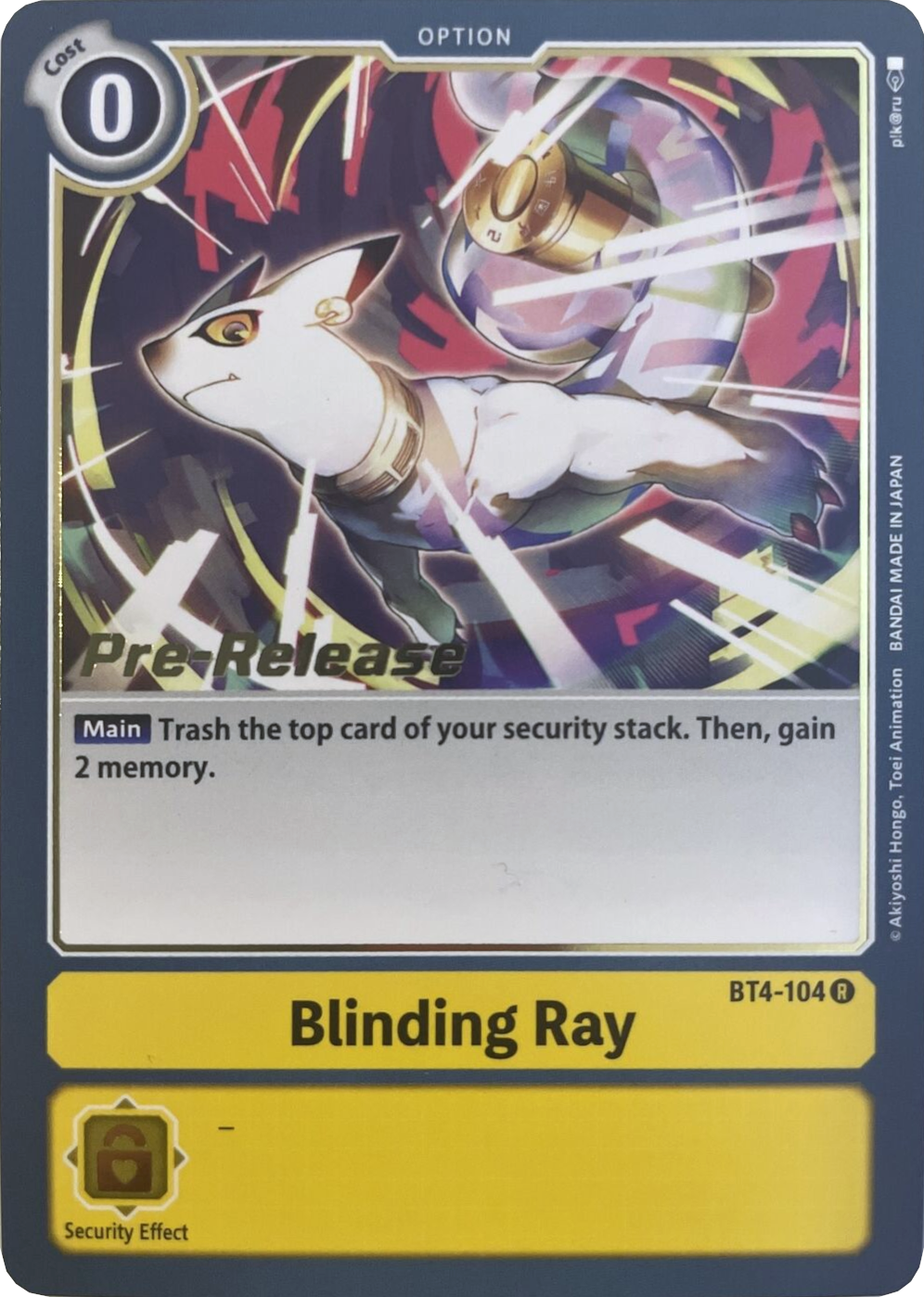 Blinding Ray [BT4-104] [Great Legend Pre-Release Promos] | Arkham Games and Comics