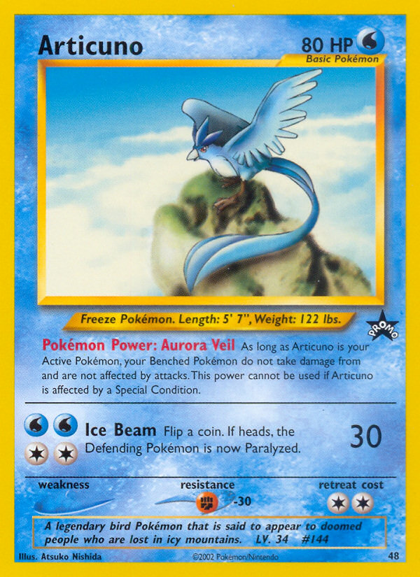 Articuno (48) [Wizards of the Coast: Black Star Promos] | Arkham Games and Comics