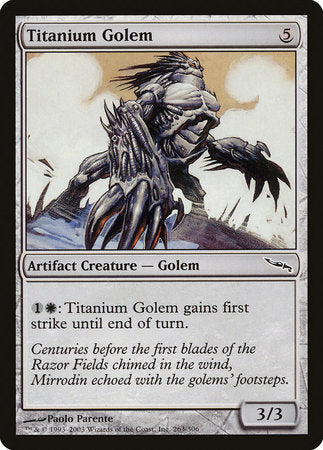 Titanium Golem [Mirrodin] | Arkham Games and Comics