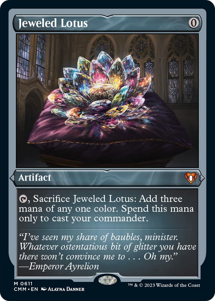 Jeweled Lotus (Foil Etched) [Commander Masters] | Arkham Games and Comics