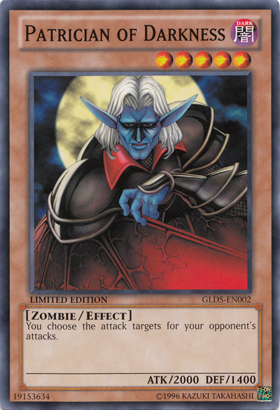 Patrician of Darkness [GLD5-EN002] Common | Arkham Games and Comics