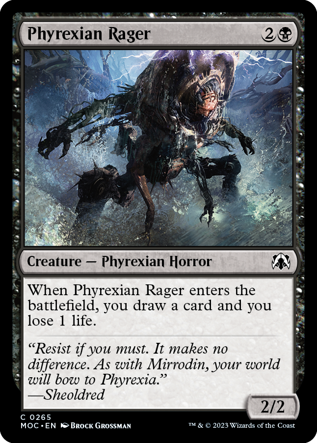 Phyrexian Rager [March of the Machine Commander] | Arkham Games and Comics