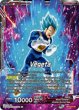 Vegeta // SSB Vegeta, Spirit Boost Elite (Starter Deck Exclusive) (SD15-01) [Cross Spirits] | Arkham Games and Comics